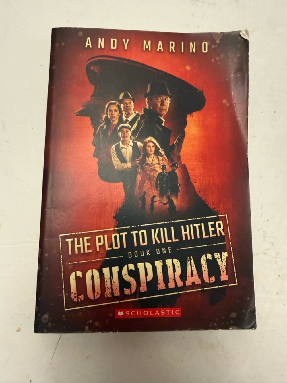 Scholastic Red and Black Illustrated Back Cover